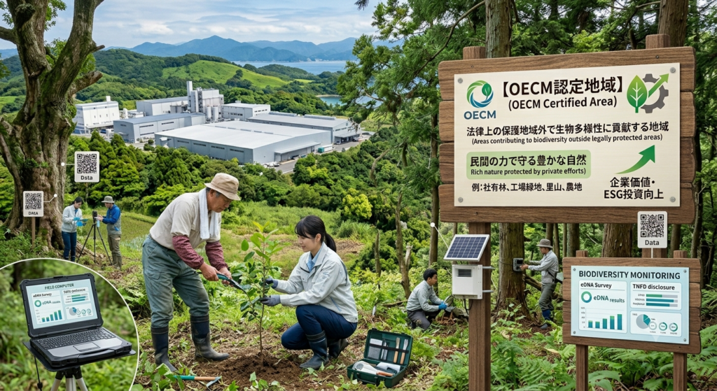 企業の緑地が未来を守る「OECM」という考え方